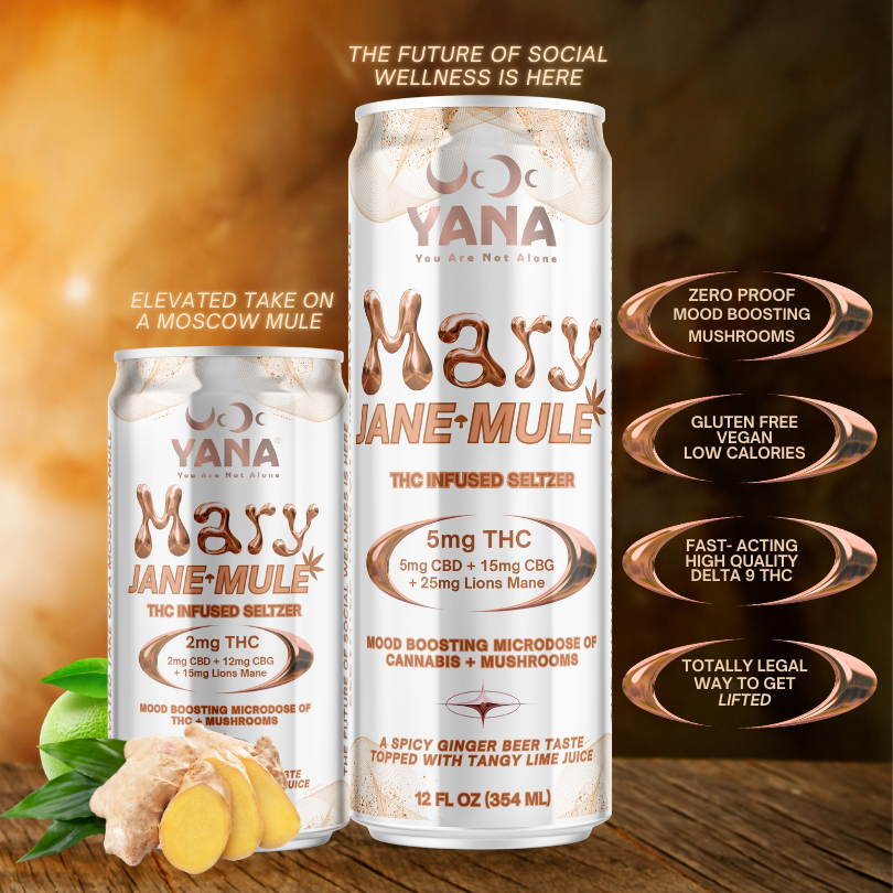 Mary Jane Mule - THC Seltzer Drink – YANA Wellness Brands