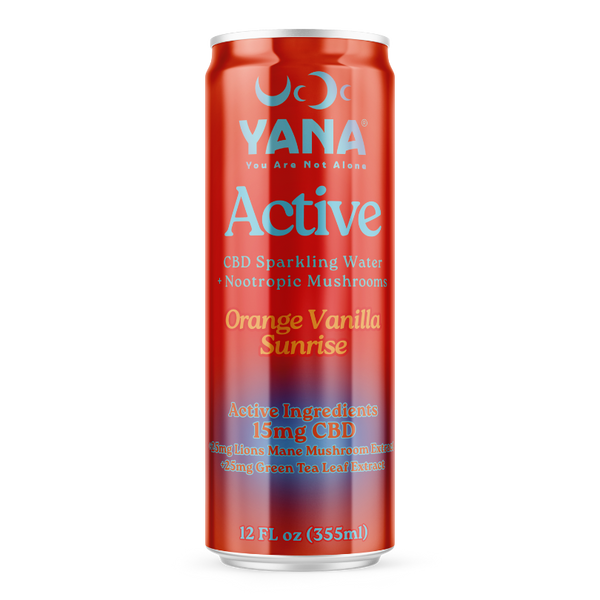 Active – CBD + Nootropic Mushrooms Sparkling Water – YANA Wellness