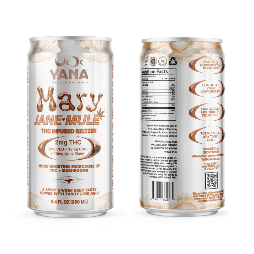 Mary Jane Mule - THC Seltzer Drink
