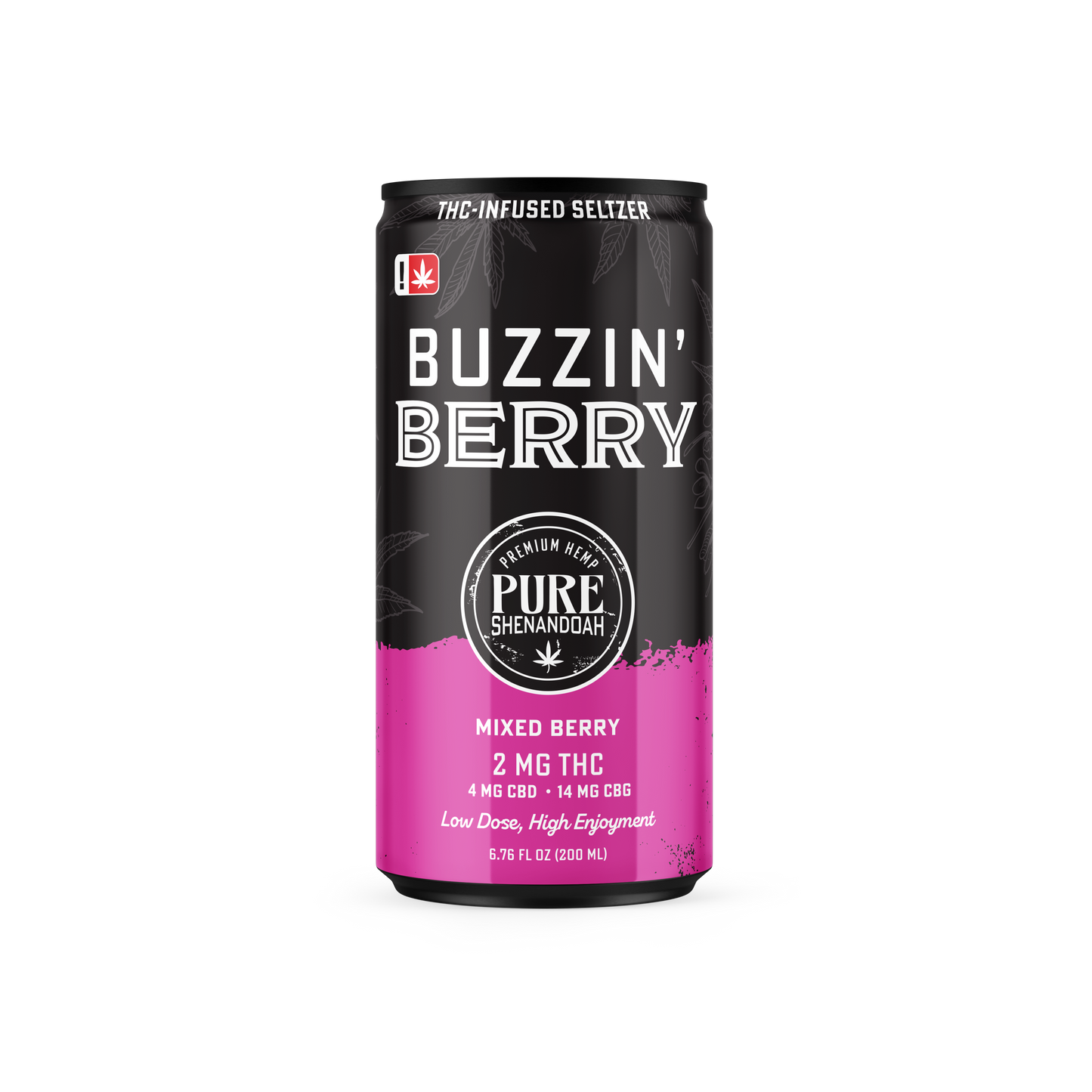 Buzzin' Berry - 2mg THC + CBD Infused Mocktail Drink