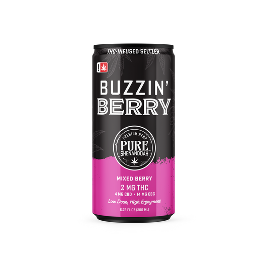 Buzzin' Berry - 2mg THC + CBD Infused Mocktail Drink