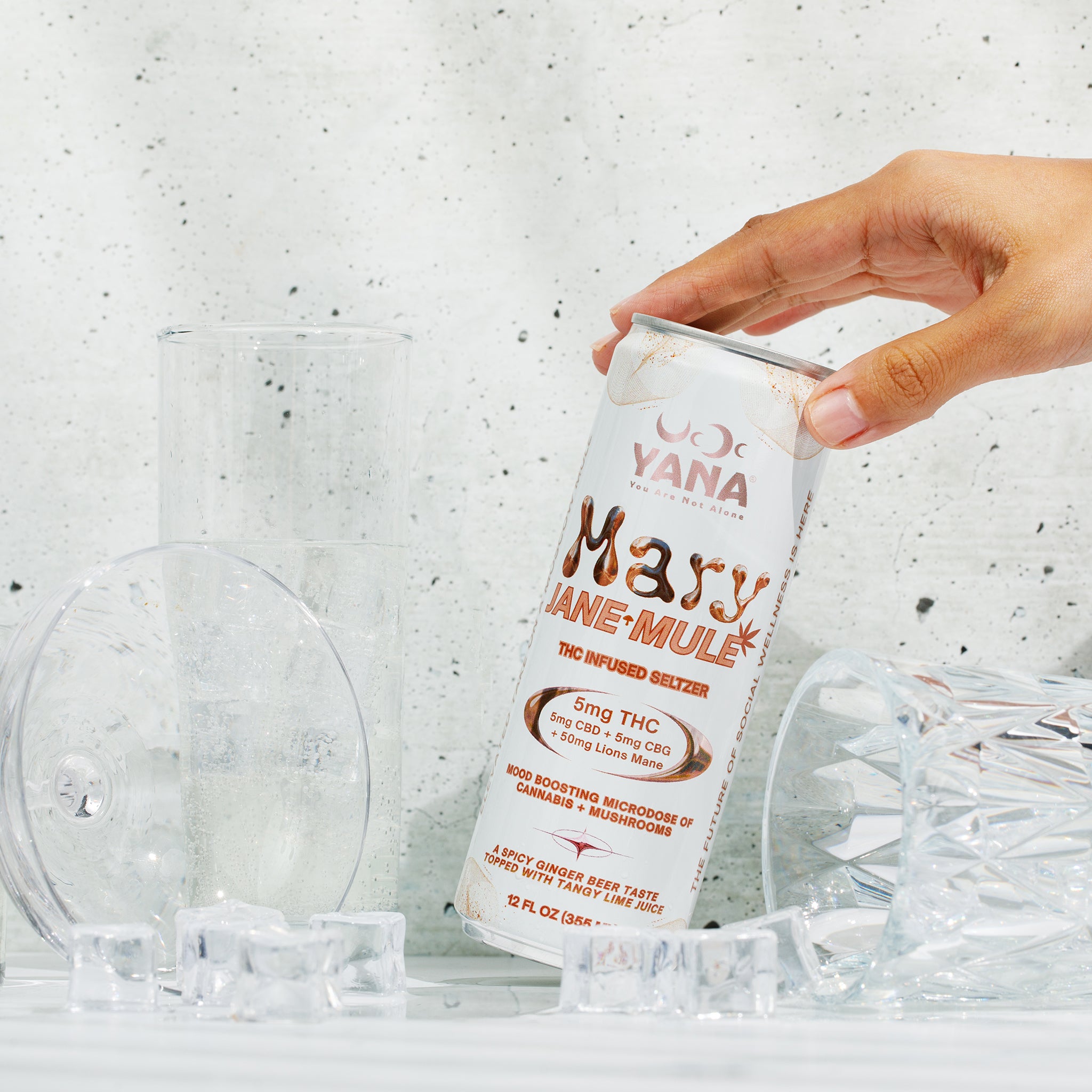 Mary Jane Mule - THC Seltzer Drink – YANA Wellness Brands